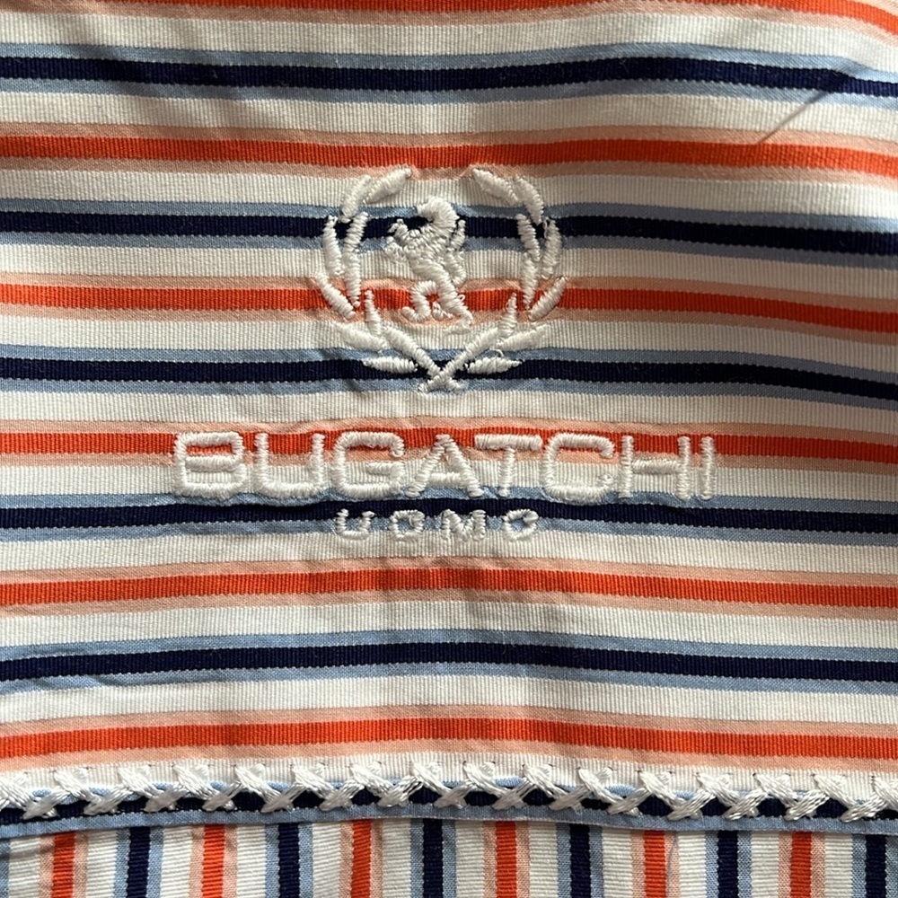 Bugatchi Uomo Button Down Striped Long Sleeve Dre… - image 4